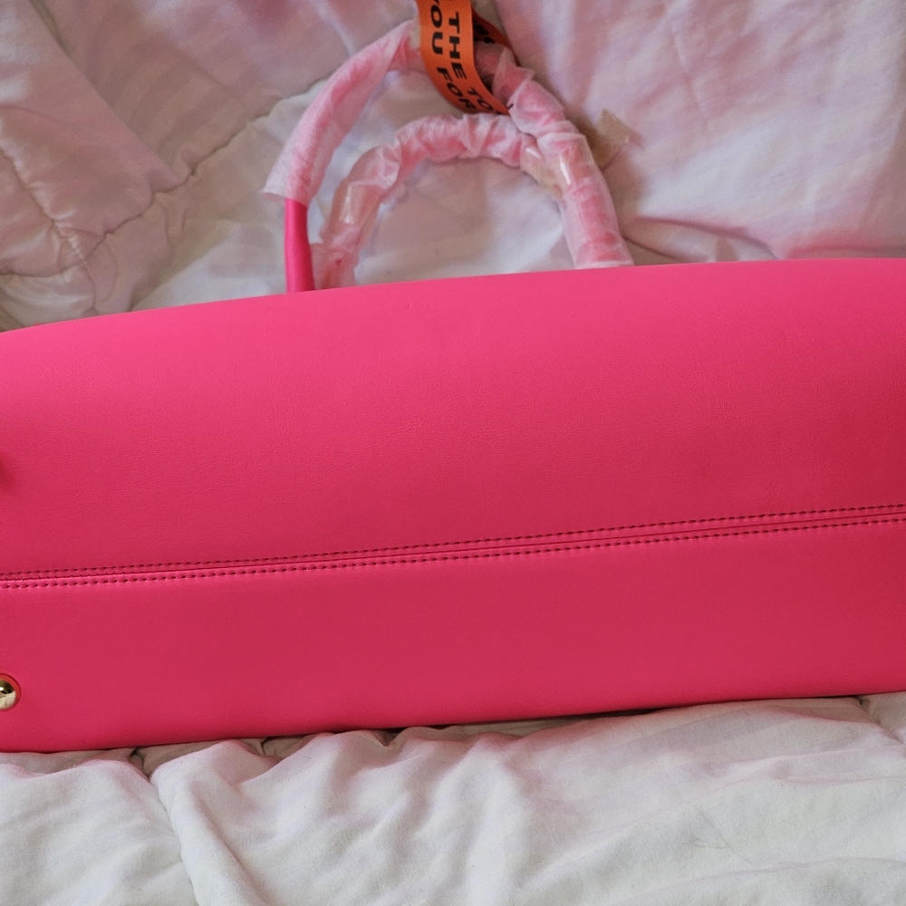 Hot Pink Large Tote and Carry Tote - Picture 3 of 5